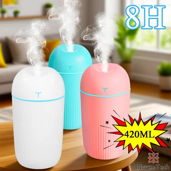 Umidificador De Ar E Aromatizador De Ambiente Grande USB LED Purificador Difusor De Aroma Ultrassônico Para Quarto