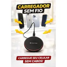 Carregador De Celular Android e iOS e Power Bank Turbo Wireless Por Indução WR-22!