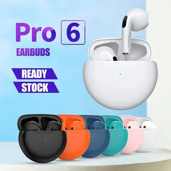Fone Sem Fio Bluetooth Pro 6 TWS Hi-fi!!!