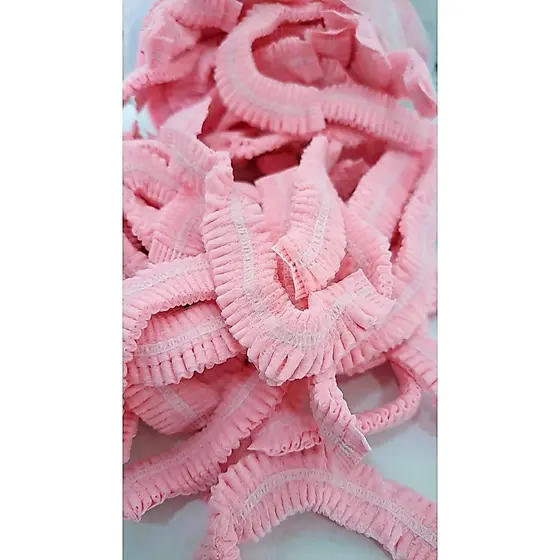 Touca Descatavel em TNT - Rosa Bebe 100 un - c/ Anvisa