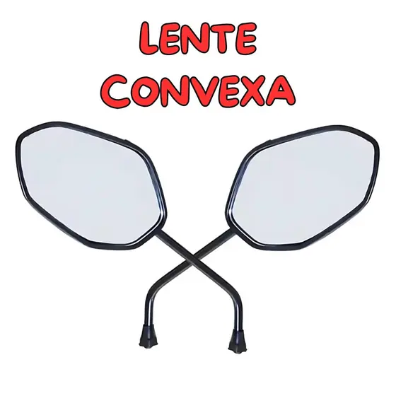 Retrovisor Titan 160 Fan 160 Start 160 LENTE CONVEXA