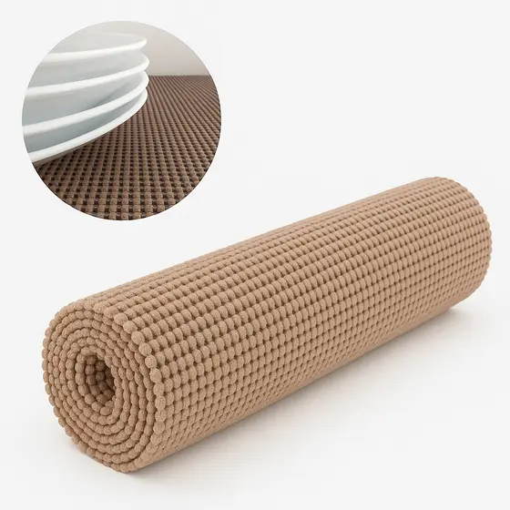 Forro de Prateleira PVC 30x100cm Antiderrapante para Gaveta Armário Geladeira Mesa