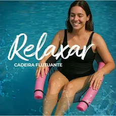 Cadeira Flutuante para Piscina com Assento em Tela de Nylon – Adulto e Infantil
