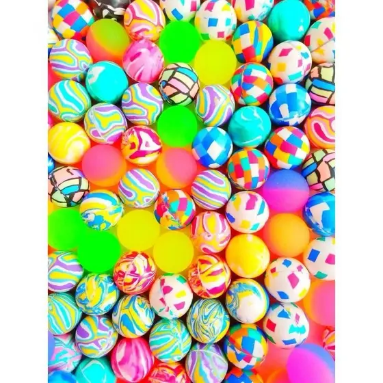 Kit até 30 Bolinhas Pula Pula Multicoloridas 27mm Festa Infantil Brinquedo Lembracinhas