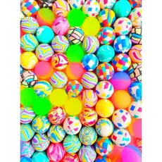 Kit até 30 Bolinhas Pula Pula Multicoloridas 27mm Festa Infantil Brinquedo Lembracinhas