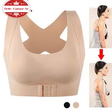 Kit 2 Correção De Postura Fêmea Balette Bra Abertura Frontal/push-up