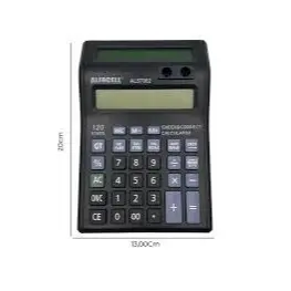 Calculadora De Mesa Para Cálculos Completos Compartilhados Eletrônica Com 12 Dígitos E 2 Visores