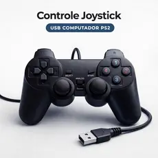 Controle Joystick USB para PC Computador PS2 Gamepad Controle Gamer Para Jogos