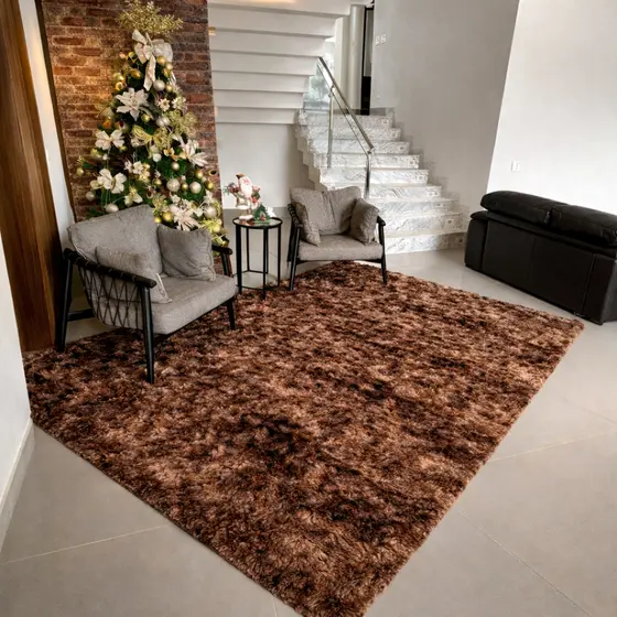 Tapete Luxo Felpudo 1,00x1,50m Para Sala e Quarto