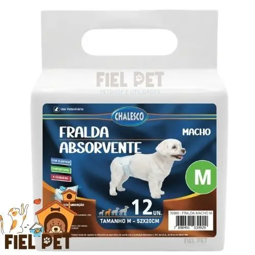 Fralda Descartável American Pets 12 Unidades Para MACHO Super Absorvente