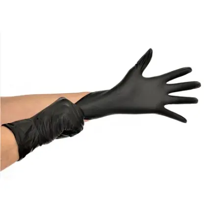 Luvas Nitrilica Preta Kit C/ 300 Unidades Descartavel Tam P, M, G