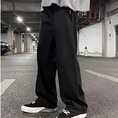 Calça jeans Balão unissex masculinos e femininos boca larga