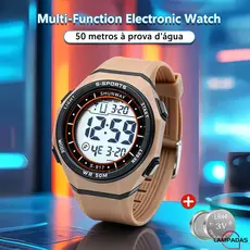 Rel贸gio Esportivo Resistente 脌 脕gua Luminoso E Com Cron么metro Perfeito Para Atividades Di谩rias E Esportes