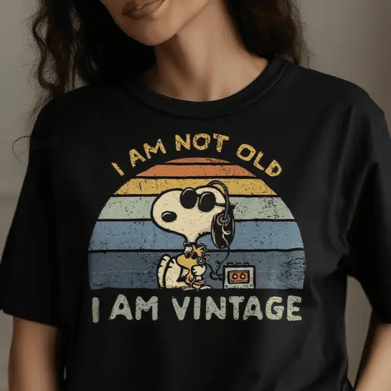 Camisa Camiseta Desenho Snoopy estetica Vintage old casual Unissex plus size
