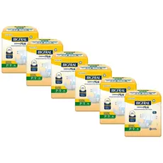 Kit 6 Fraldas Geriátricas Bigfral Derma Plus P com 9un cada