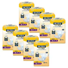 Kit 8 Fraldas Geriátricas Bigfral Derma Plus XG com 7un cada