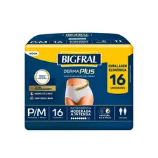 Roupa Íntima Bigfral Pants Derma Plus P/M com 16un