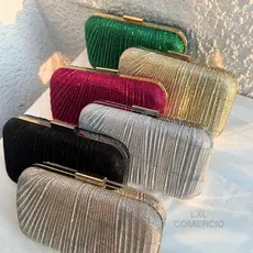 Bolsa Tiracolo / Carteira Feminina Com Glitter Para Festa / Banquete / Casamento WT168-23