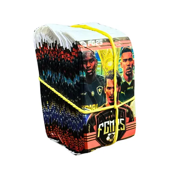 Kit 200 Cards Figurinhas Brasileirão FCM26 50 Pacotinhos/Envelopes Fechados Cartas de Bafô Golaço