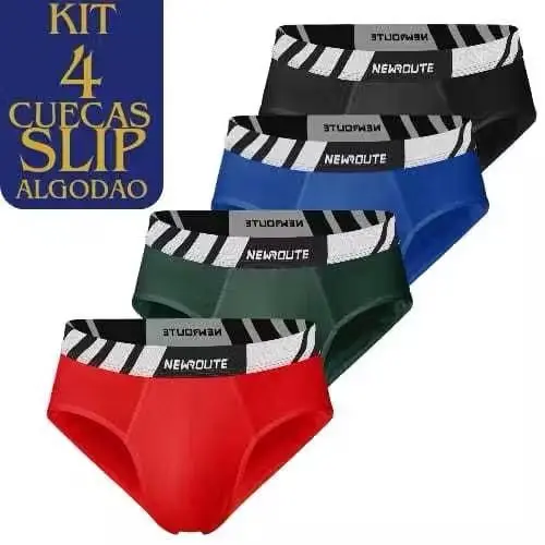 Pacote Imperdível: 4 Cuecas Slip Confortáveis!