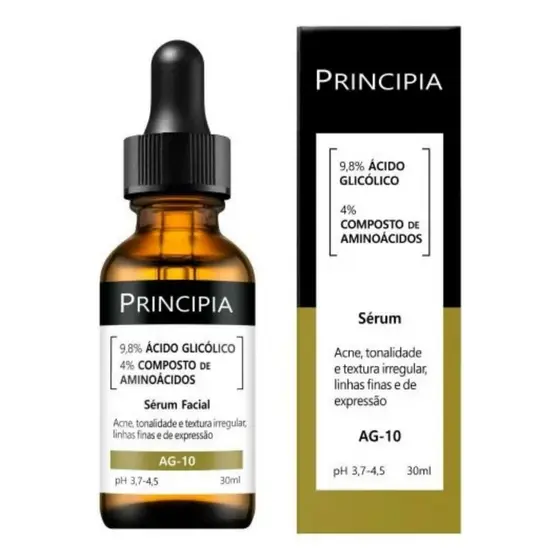 AG-10 Sérum com 9,8% de Ácido Glicólico e 4% de composição de aminoácidos OFICIAL