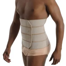 Cinta faixa Abdominal Elástica 4 Gomos Bege Tamanho Único Para GG e EXG