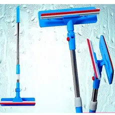 Rodo Multiuso Mágico MOP Extensível Esponja 2 Em 1 Limpa Espelho Vidro Azulejo E Janelas Carro