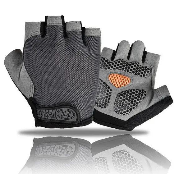 Luva de Ciclismo Meio Dedo Antiderrapante - Conforto, Proteção e Ventilação para Bike