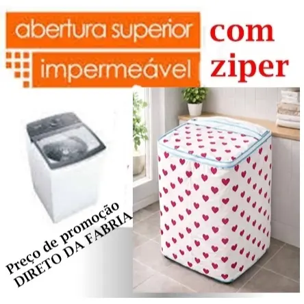 PROMOÇÃO CAPA MAQUINA LAVAR  COM ZIPPER PARA ABRIR TAMANHO 6KG 7KG 8KG 9KG 10KG 11KG 12KG 13KG 14KG 15KG 16KG 17KG