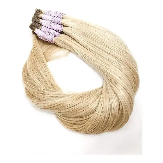 Cabelo Humano Indiano Loiro Claríssimo De 70cm/50grs.
