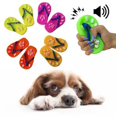 Kit 4 Mordedores Chinelo Para Pet Cachorro Brinquedo Dentição