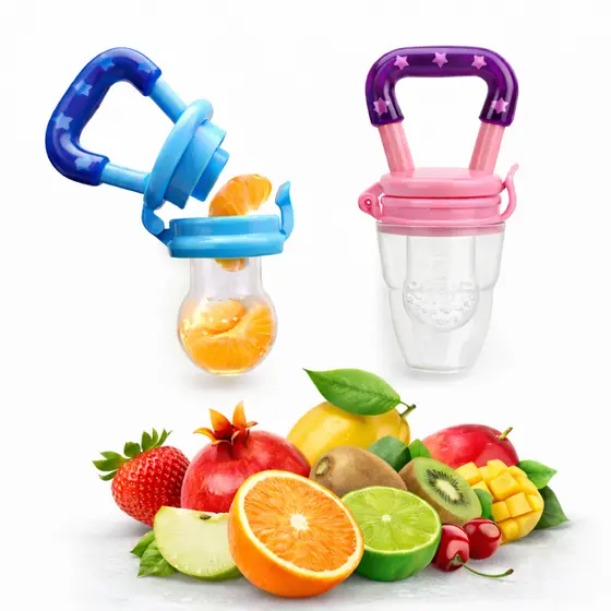 Chupeta Porta Fruta e Papinha Bebe Alimentação Mordedor Infantil