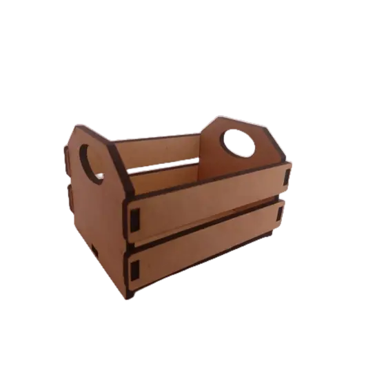 kit 5 unidades de Mini caixa mdf, tipo caixote de feira 8x6cm