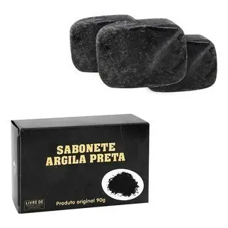 Sabonete Argila Preta Tropical 90g de 1 a 5 unidades
