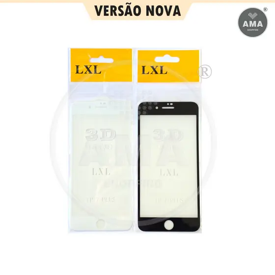【iPhone 7 Plus / 8 Plus】Película 3D Vidro Temperado Full Cover Anti Risco Protetor de Tela LX