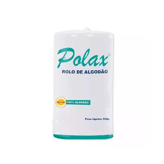 Algodão Hidrofilo em Rolo 500Gr S/ Alça Polax
