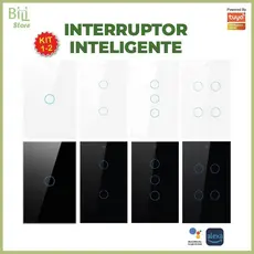 Interruptor Inteligente Toque Wifi 1 2 3 4 Botões Controle Aplicativo Alexa Tuya e Google