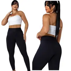 Calça Legging feminina flanelada grossa peluciada forrada por dentro  moda outono inverno