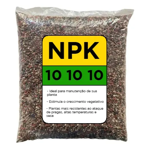 Adubo NPK Fertilizantes 10 10 10 500g, 1kg, 2kg, 5kg adubo para plantas