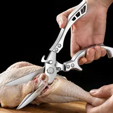 Tesoura Multiuso De Cozinha Cortar Frango Peixe Multifuncional Inox