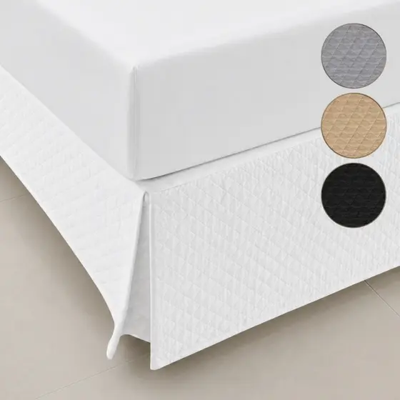 Saia Cama Box Casal Queen Solteiro King Size Tecido Matelado Decoração Quarto Varias Cores
