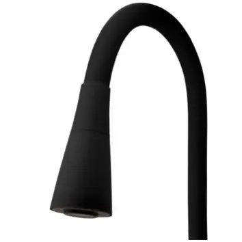 Tubo Gourmet Flexível Preto Cone para Torneira Cozinha 3/4 Arejador 2 Jatos Luxo