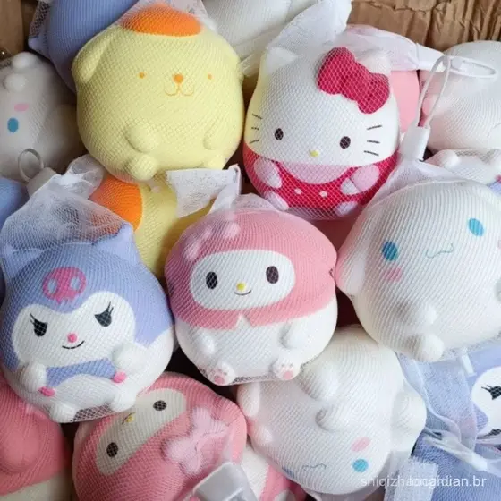 Sanrio Cinnamoroll Hello Kitty Purin Dog Doll Alívio De Estresse Brinquedos Kawaii Finger Press Rebound Ansiedade Kid GI