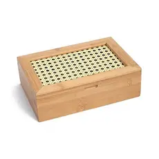 Caixa de Chá em Bambu / Palhinha