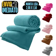 Manta Lisa Cobertor Tecido Soft  1,50 x 2M GR179 Premium
