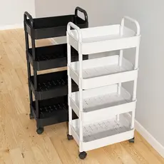 Organizador Móvel Com 4 Prateleiras Para Diversos Itens Com Rodinha(entrega de foguete)