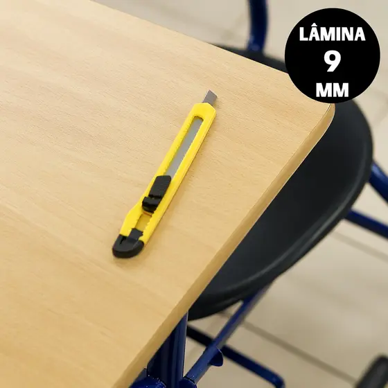 Estilete Estreito Com Lâmina de 9mm Cores Sortidas Unidade