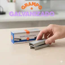 Grampo Galvanizado 26/6 BRW  Para Grampeadores 5.000 Unidades Pecisão Resistência