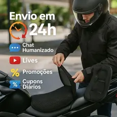 Capa Banco Moto GG Universal Antiderrapante Confortável Protetora Resistente