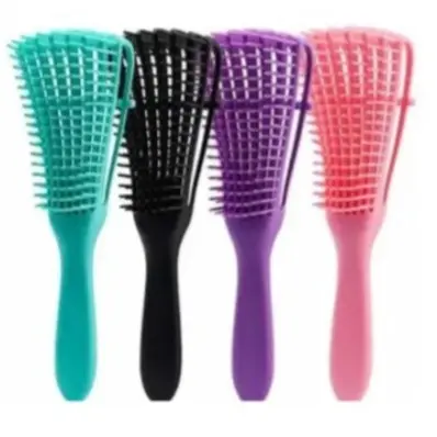 Escova Para Cabelo Cacho Pente Polvo Todo Cabelo Desembaraça